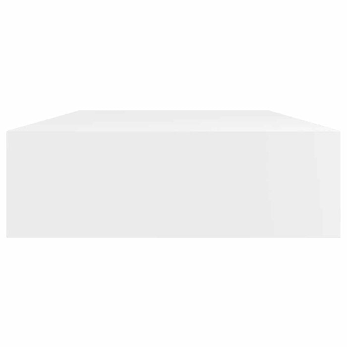 Mensola per Pareti con Cassetto Bianco MDF per Libri/DVD cod mxl 33735