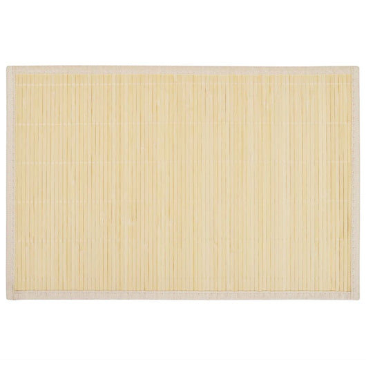 6 Tovagliette di Bamboo 30 x 45 cm Naturale 242107