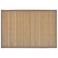 6 Tovagliette di Bamboo 30 x 45 cm Marrone 242108