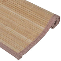 6 Tovagliette di Bamboo 30 x 45 cm Marrone 242108