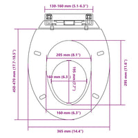 Copriwater a Chiusura Ammortizzata Bianco Ovale cod mxl 44181