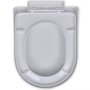 Sedile WC con coperchio rallentato quadrato Bianco 02_0002890