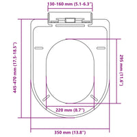 Copriwater a Chiusura Ammortizzata Bianco Quadrato cod mxl 54279