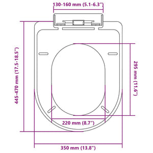 Copriwater a Chiusura Ammortizzata Bianco Quadrato cod mxl 54279