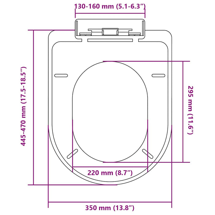 Copriwater a Chiusura Ammortizzata Bianco Quadrato cod mxl 54279