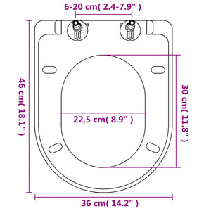 Copriwater Ammortizzato e Sgancio Rapido Bianco Quadrato  cod mxl 54305