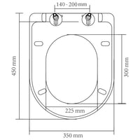 Copriwater rallentato Quadrato a sgancio rapido bianco 02_0002892