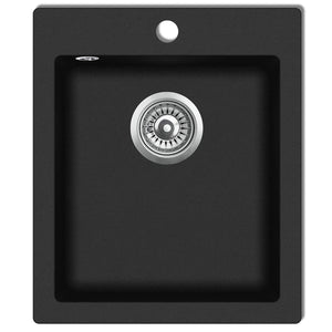 Lavello cucina lavabo in granito 50 x 33 alluminio nero 02_0002307