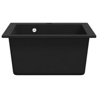 Lavandino Cucina-Lavabo-Lavello Granito Nero solo Lavello ad Incasso