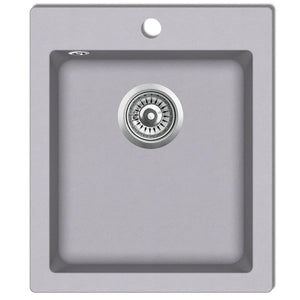 Lavello da cucina in granito 42,5 x 50 cm grigio 02_0002308