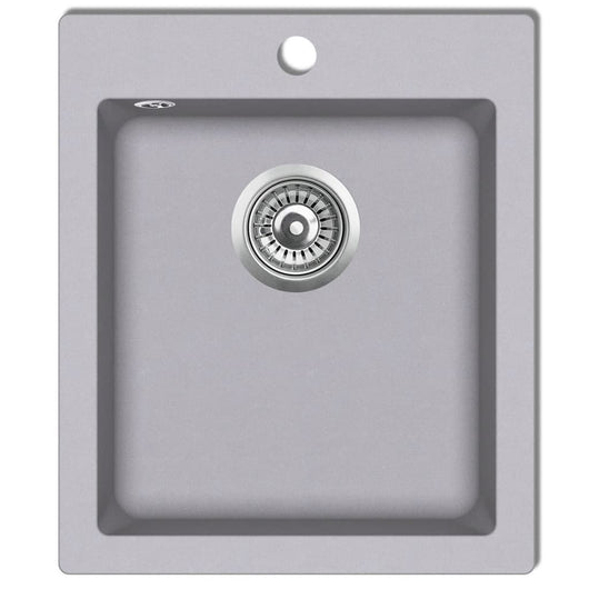 Lavello da cucina in granito 42,5 x 50 cm grigio 02_0002308