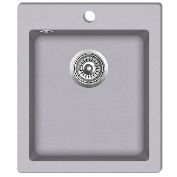 Lavello da cucina in granito 42,5 x 50 cm grigio 02_0002308