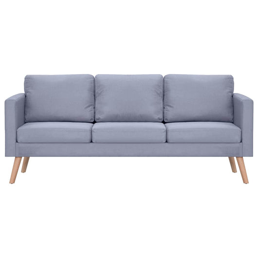 Divano a 3 Posti in Tessuto Grigio Chiaro  cod mxl 9881