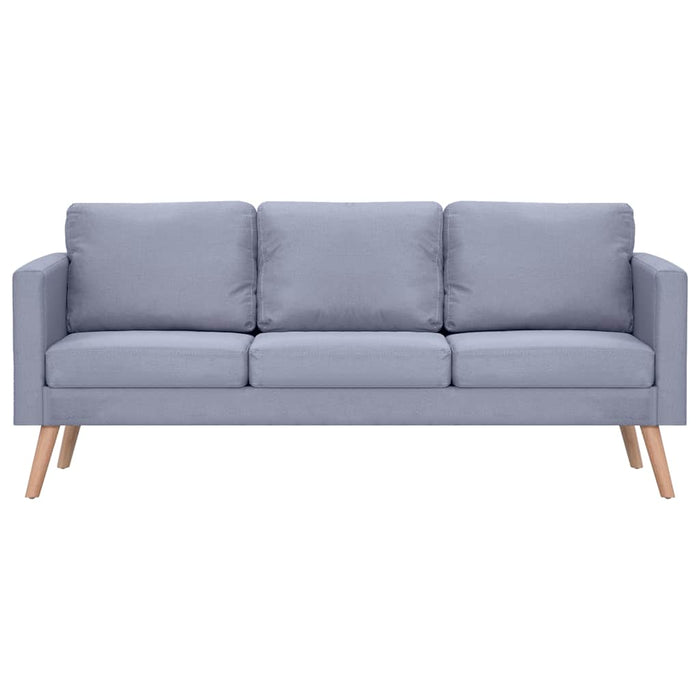 Divano a 3 Posti in Tessuto Grigio Chiaro  cod mxl 9881