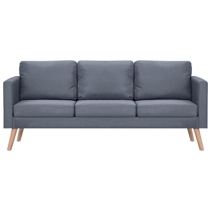 Divano a 3 Posti in Tessuto Grigio Scuro 242221