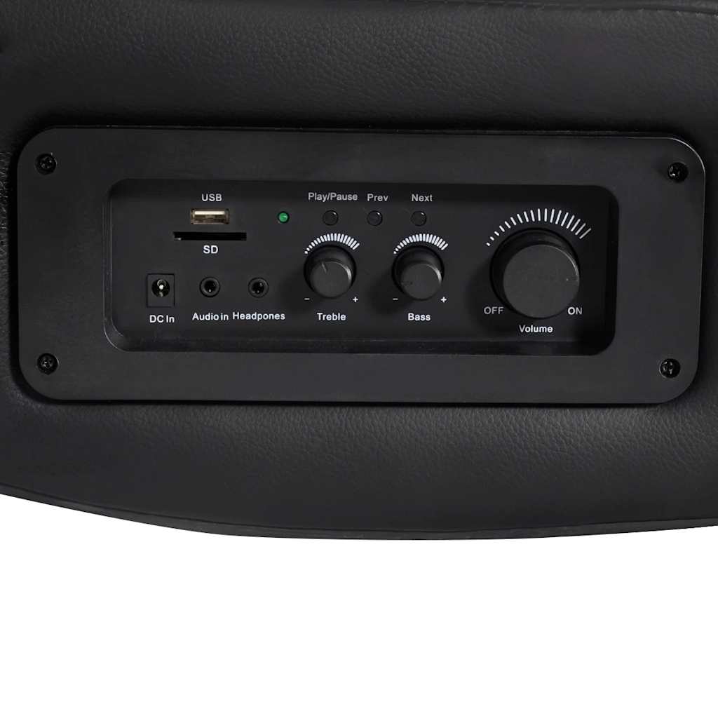 Sedia a Dondolo con Musica Nero e Blu in Similpelle 241959