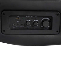 Sedia a Dondolo con Musica Nero e Blu in Similpelle 241959