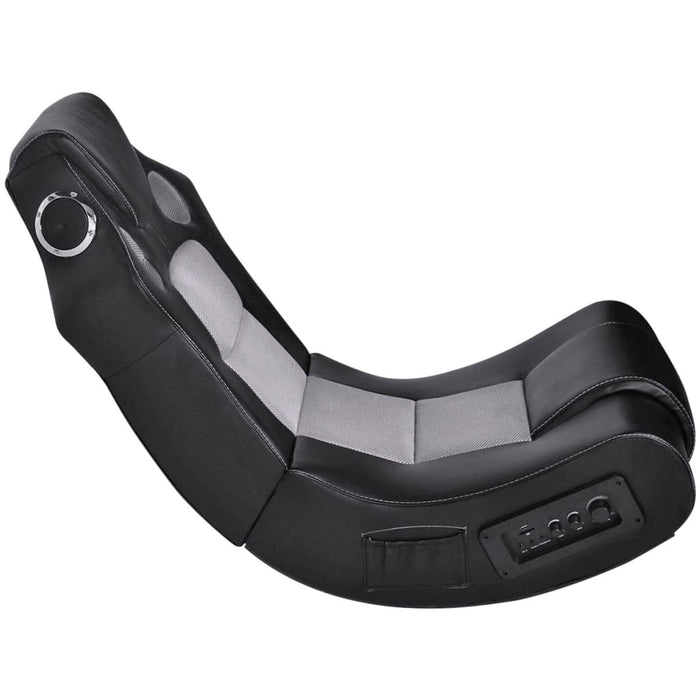 Sedia a Dondolo con Musica Nero e Grigio in Similpelle 241960