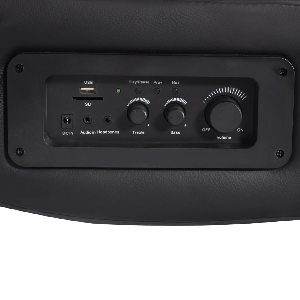 Sedia a Dondolo con Musica Nero e Grigio in Similpelle 241960