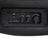 Sedia a Dondolo con Musica Nero e Grigio in Similpelle 241960