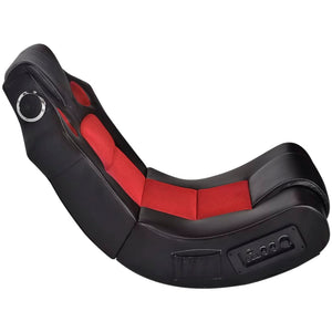 Sedia a Dondolo con Musica Nero e Rosso in Similpelle 241961