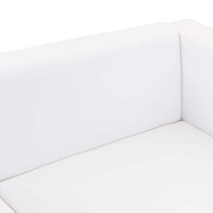 Divano a 3 Posti in Similpelle Bianca  cod mxl 7703