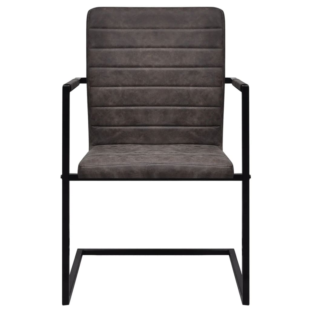 Sedie da Pranzo a Sbalzo 2 pz Marroni in Similpelle cod mxl 21108