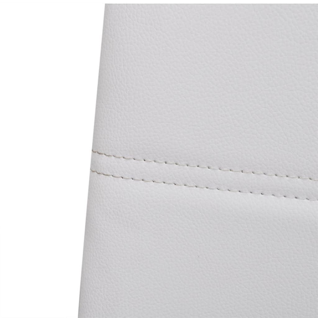 Sedie da Pranzo a Sbalzo 2 pz Bianche in Similpelle cod mxl 22564