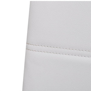 Sedie da Pranzo a Sbalzo 2 pz Bianche in Similpelle 242287