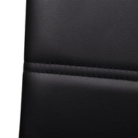 Sedie da Pranzo a Sbalzo 4 pz Nere in Similpelle 242290