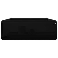 Lavabo quadrato con foro troppopieno/rubinetto in ceramica per bagno nero 02_0002497