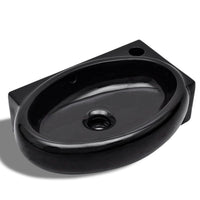 Lavabo con foro troppopieno/rubinetto in ceramica per bagno nero 02_0002500