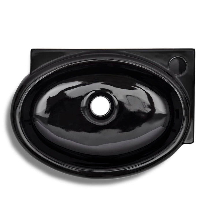 Lavabo con foro troppopieno/rubinetto in ceramica per bagno nero 02_0002500