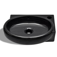 Lavabo con foro troppopieno/rubinetto in ceramica per bagno nero 02_0002500