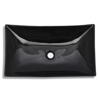 Lavabo rettangolare 65,5 x 39 cm ceramica per bagno nero 02_0002501
