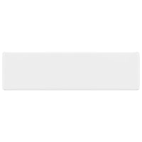 Lavabo quadrato con foro per rubinetto in ceramica 48 x 37 cm per bagno bianco 02_0002511