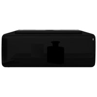 Lavandino Bagno in Ceramica Nera Quadrato con Foro per Rubinetto  cod mxl 43293