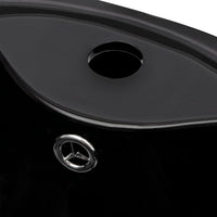 Lavabo con foro troppopieno/rubinetto in ceramica 86 cm per bagno nero02_0002518