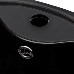 Lavabo con foro troppopieno/rubinetto in ceramica 86 cm per bagno nero02_0002518