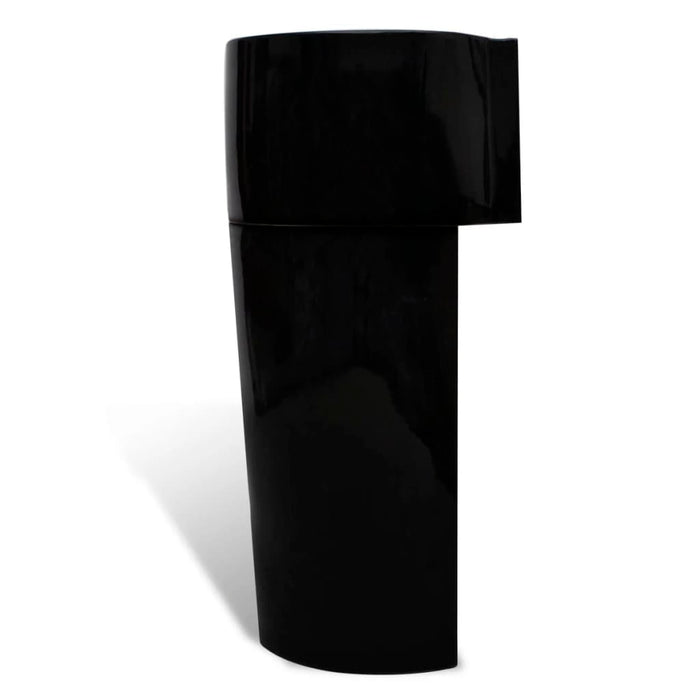 Lavabo con foro troppopieno/rubinetto in ceramica 86 cm per bagno nero02_0002518