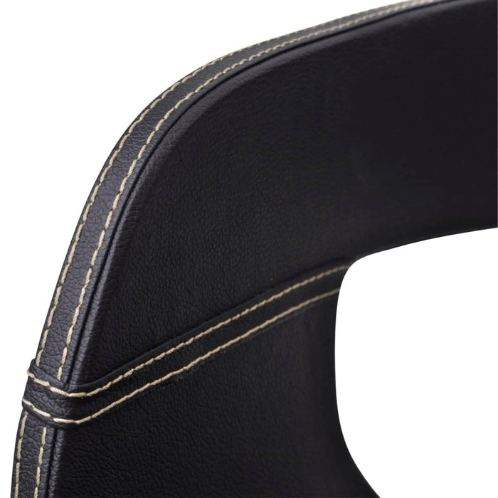 Sedie da Pranzo 2 pz Nere in Legno Curvato e Similpelle 271944