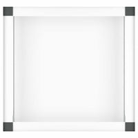 Supporto Lavatrice e Asciugatrice con Mensola Estraibile Bianco 50449