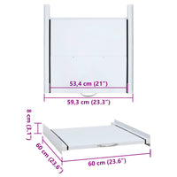 Kit Impilamento Supporto per Lavatrice con Ripiano Estraibile 50450