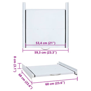 Kit Impilamento Supporto per Lavatrice con Ripiano Estraibile 50450