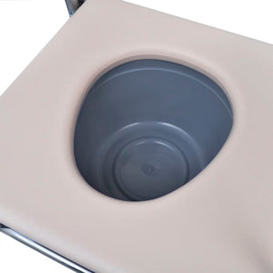 Sedia da Comodo in Acciaio Nera cod mxl 47912