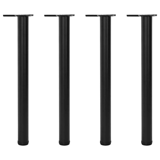 242139 4 Height Adjustable Table Legs Black 710 mm cod mxl 62960