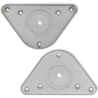 Gambe per Tavolo 4 pz Altezza Regolabile Cromate 710 mm 242142