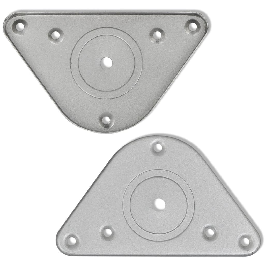 Gambe per Tavolo 4 pz Altezza Regolabile Cromate 1100 mm 242144