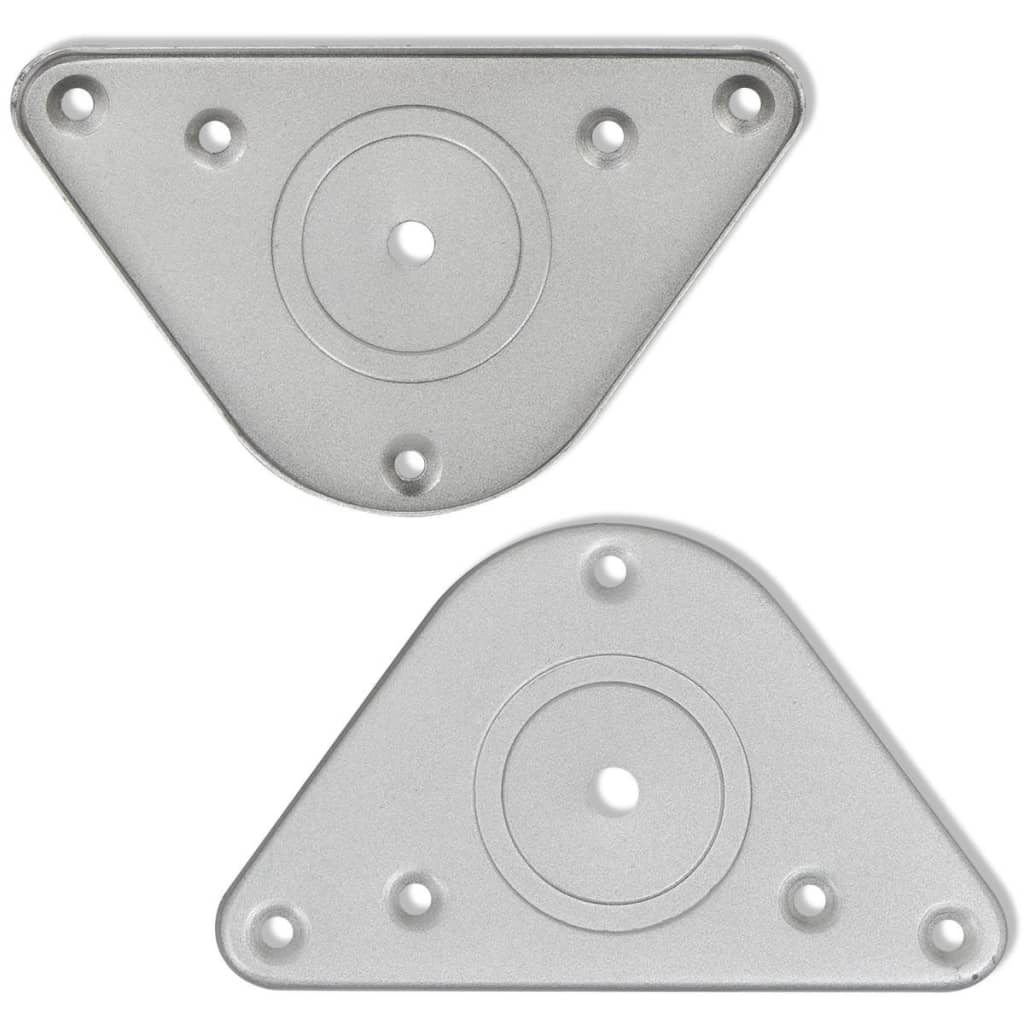 Set Gambe Tavolo 4 pz in Nickel Spazzolato Regolabili 1100 mm 242147