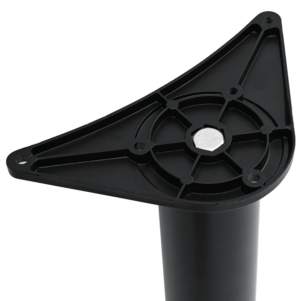 Set Gambe per Tavolo 4 pz Nere Regolabili in Altezza 710 mm 242148